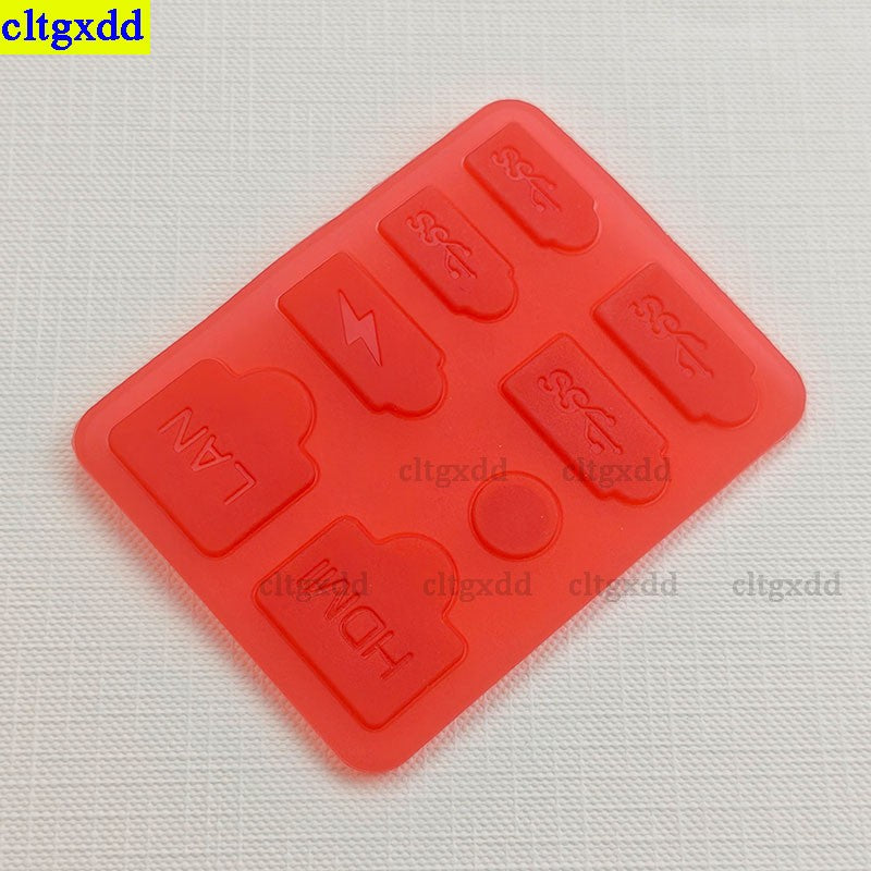 Cltgxdd 1 set dustproof plug protective cover silicone shell dustproof USB port dustproof kit for PS5 ultra-thin console