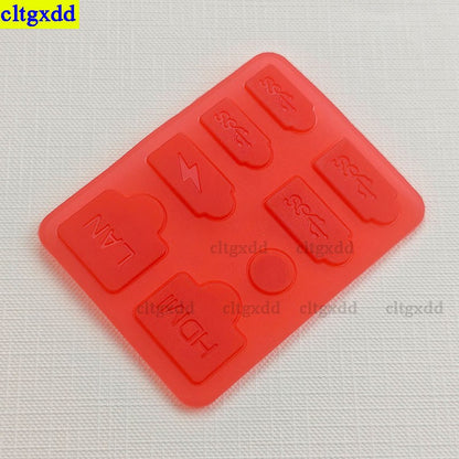 Cltgxdd 1 set dustproof plug protective cover silicone shell dustproof USB port dustproof kit for PS5 ultra-thin console
