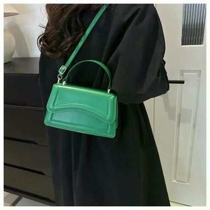 High Quality PU Leather Handbag Purse Women's Bag Solid Color Shoulder Crossbody Bags Lady Messenger Small Tote for Women Girls