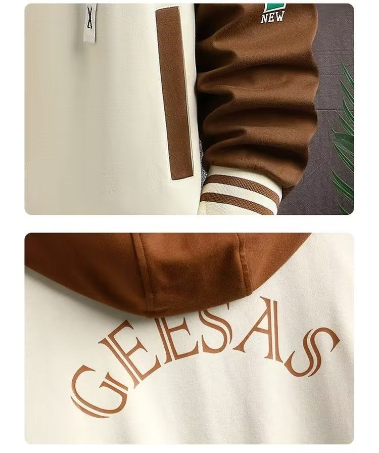 Men's Hooded Tracksuit Set Hoodie Jogger Pants 2 Piece Fashion Sports Wear Korean Popular Clothes Men Plus Size Men's Clothing