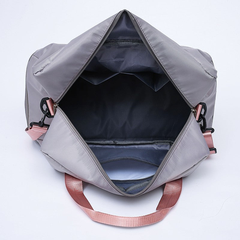 Large Capacity Travel Duffel Bag Oxford Gym Fitness Bag with Wet/Dry Zones & Shoes Compartment for Outdoor Trips Sport Bag