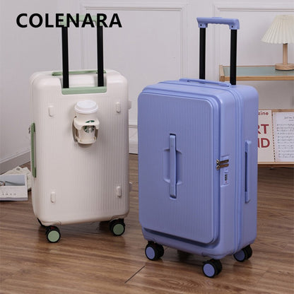 COLENARA Suitcase on Wheels 22"24"26"28"30 Inch Large Capacity Trolley Case 20" PC Boarding Box Student Travel Bag Luggage