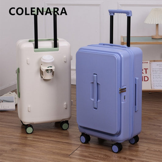 COLENARA Suitcase on Wheels 22"24"26"28"30 Inch Large Capacity Trolley Case 20" PC Boarding Box Student Travel Bag Luggage