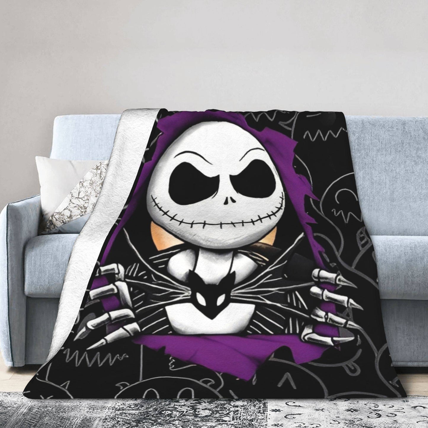 Nightmare Before Christmas Jack Cartoon Blanket Quality Soft  Throw Blanket Autumn Camping Couch Bed Graphic Bedspread