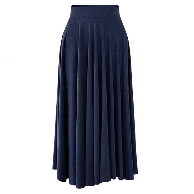 Plus Size High-waisted Skirt Loose-fit Wide-leg Umbrella Skirt Pleats Women's Fashion Clothing Long 80cm