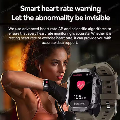 2025 New SmartWatch Men For Women Militray Outdoor GPS Track Sport Watches Heart Rate Sleep Waterproof Smart Watch IOS Android