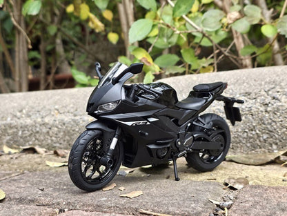 Simulação 1/12 Yamaha R3 Liga Modelo de Motocicleta Luz e Som Carro de Brinquedo para Crianças Menino Presente de Aniversário Miniatura Voiture