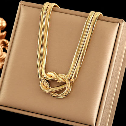 EILIECK Colar de Corrente Grossa de Aço Inoxidável 316L Dourado e Prateado para Mulheres, Corrente Cubana da Moda, Joia Impermeável de Presente