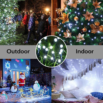 5/7/12M 8 Modes Solar String LED Fairy Lights Garland Outdoor Solar Powered Waterproof Lamps Wedding Christmas Home Garden Decor