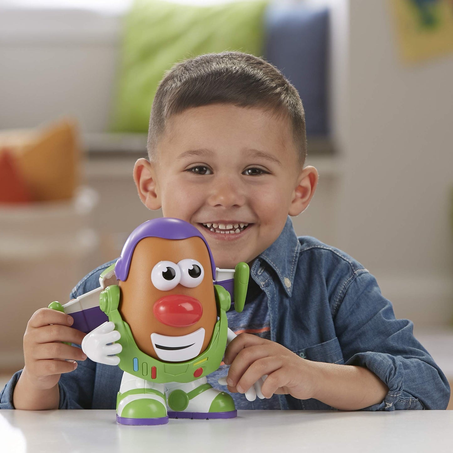 Disney Pixar Toy Story 4 Sr. Cabeça de Batata Buzz Lightyear Woody Versão Boneco de Ação Coleção Brinquedo Educacional Divertido Montado