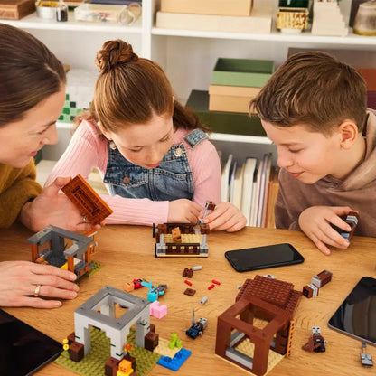 LEGO Blocos de Montar Meu Mundo Posto Avançado Predador e Blocos de Montar Clássicos Predador Brinquedos Presentes Infantis