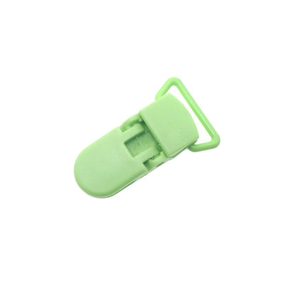 Sutoyuen 40pcs Hot D Shape Kam Plastic Pacifier Clips Plastic Baby Soother Dummy Suspender Chain Holder Clips for 20mm Ribbon