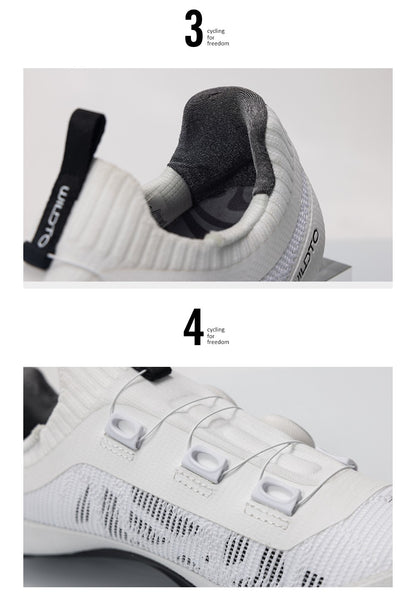 WILDTO Ultralight Cycling Shoes Men's Road Bike Shoes Hardness12 Carbon Fiber Professional Self-locking SPD Cleats Footwear