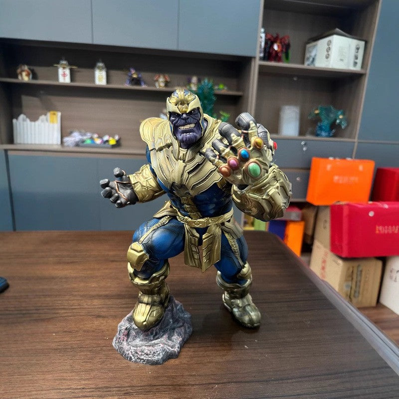 ?Novo? A série original de animação da Marvel tem cerca de 36 cm de altura. Estatueta artesanal colecionável do Thanos, dos Vingadores, modelo de presente.