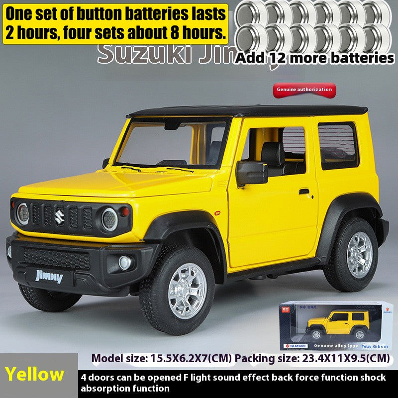 Miniaturas 1/24 Suzuki Jimny SUV Liga Off Road Modelo Diecast Puxar para Trás Brinquedo Infantil Presente Para Crianças Presente de Aniversário Para Namorado