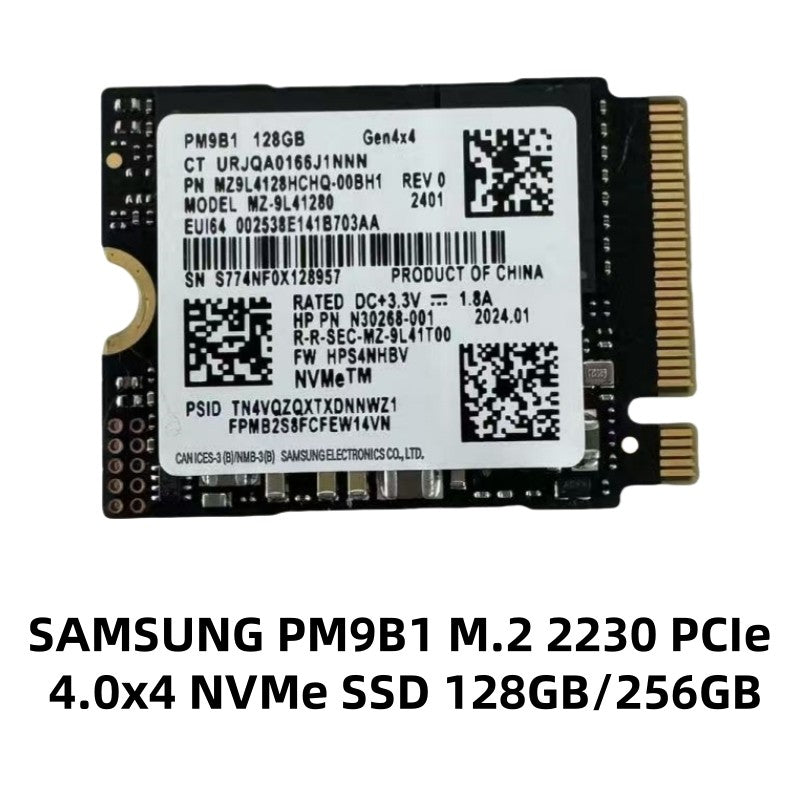 OEM SAMSUNG SSD PCIe 4.0 M.2 2230 BM9C1 512GB & M.2 2242 PM9B1 / PM9C1a 256GB & PCIe 3.0 M.2 2242 PM991a 128GB 256GB NVMe SSD