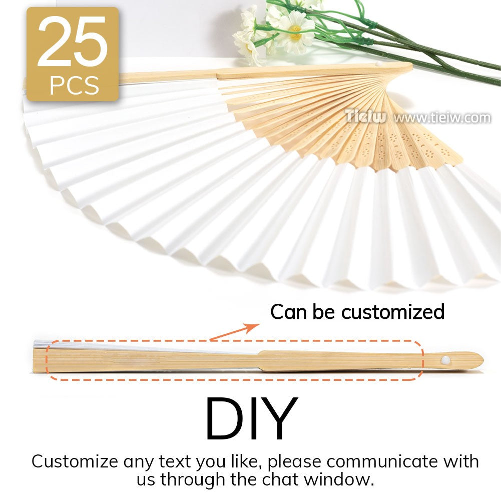 Personalized Wedding Fans Custom Hand Fan For Bridal Shower Beach And Summer Wedding Favors Rustic And Elegant Wooden Paper Fans