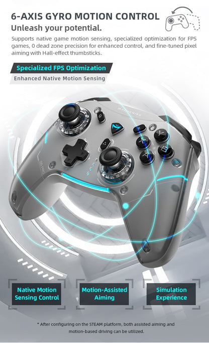 MACHENIKE G5Pro Max SE Gaming Controller With Charging Dock Optional Hall Effect Joysticks Triggers RGB Light Wireless Gamepad