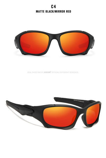 KDEAM Óculos de Sol Polarizados para Esportes ao Ar Livre Masculino Armação Curva Lente Resistente a Estresse Óculos de Sol Feminino KD0623