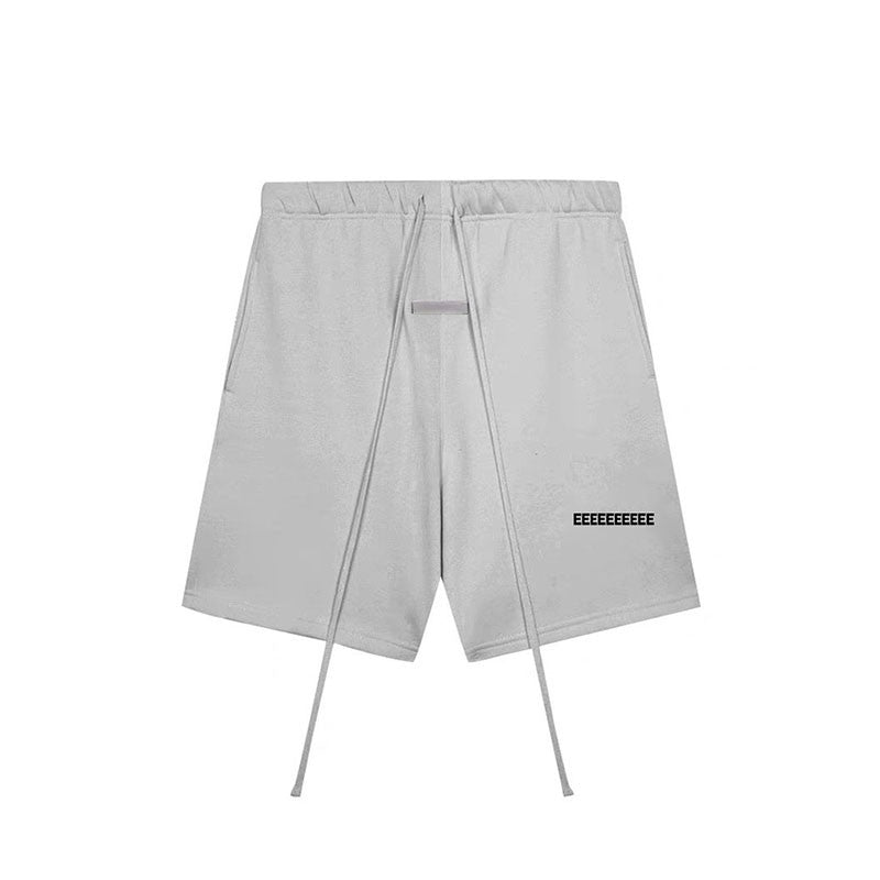 Luxury Men's Casual Shorts Reflective Letter Logo Designer Brand Cotton Shorts