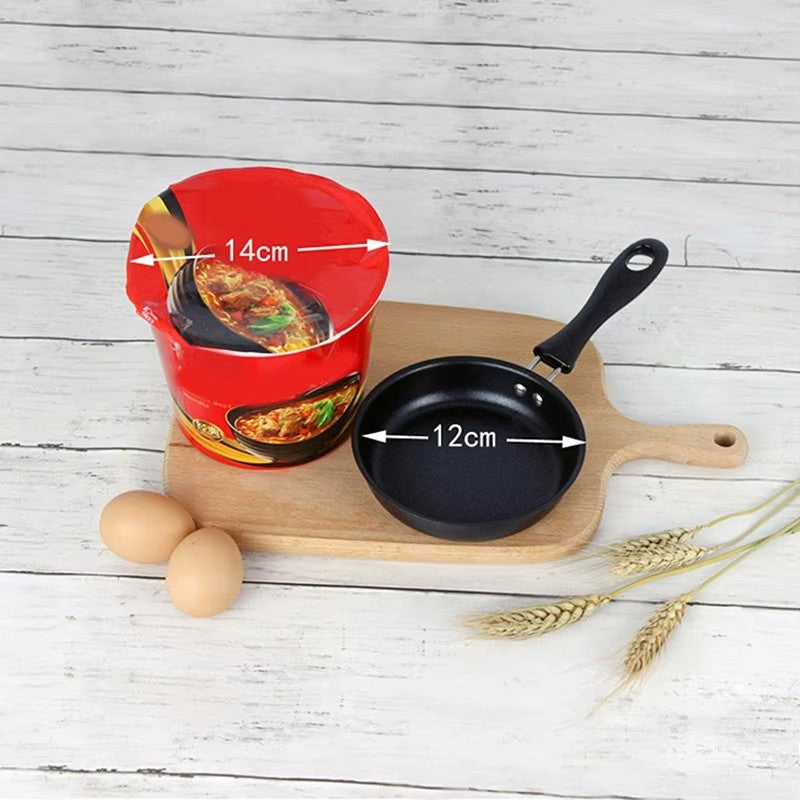 12cm Mini Nonstick Frying Egg Pan Portable Camping Cooking Omelet Pan Steak Frying Pan Gas Stove Induction Hob Kitchen Cookware