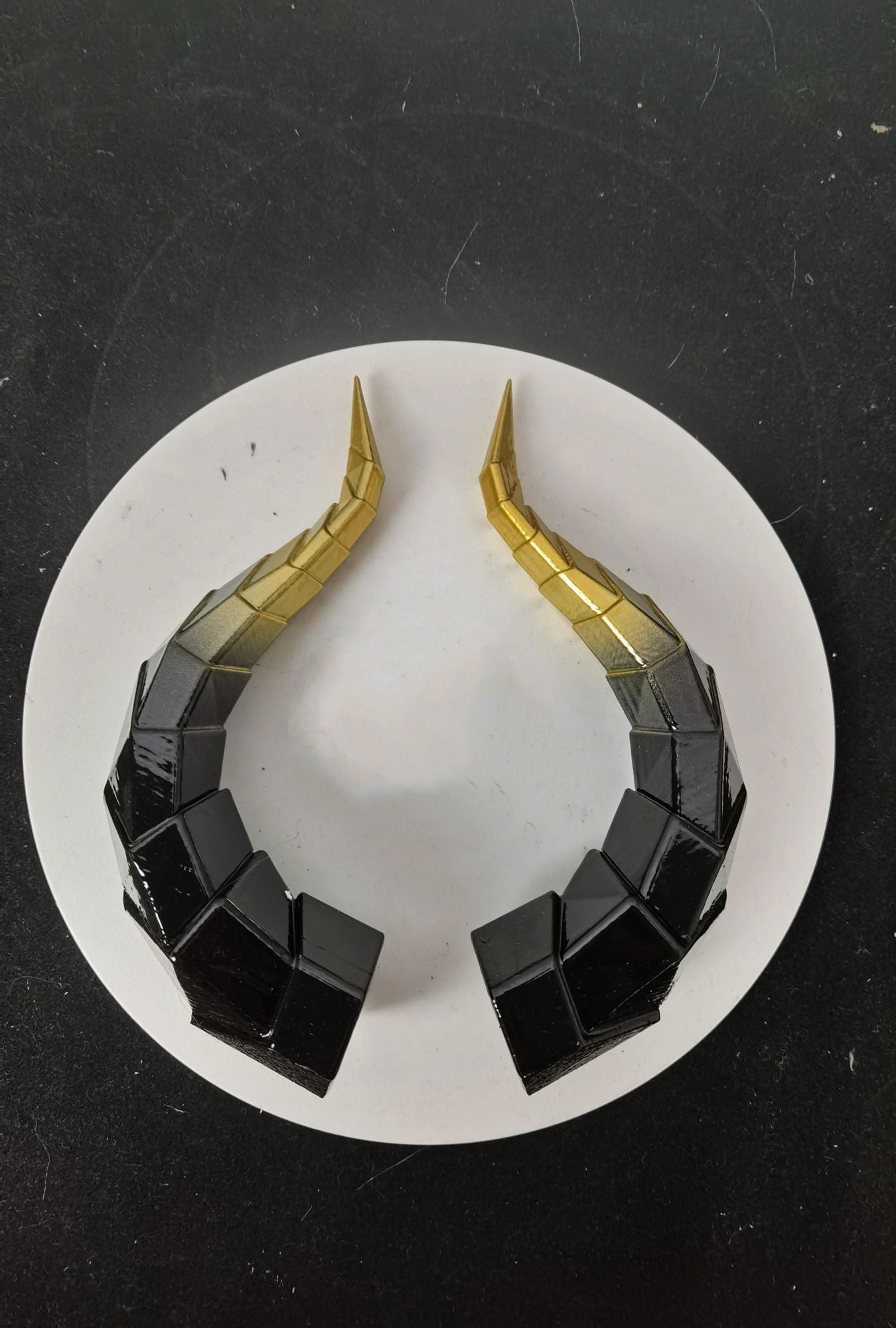 14/18cm Animal Simulate Horn Headband Gradient Devil Horn Halloween Party Headwear Lolita Witch Artificial Horns Cosplay Pros