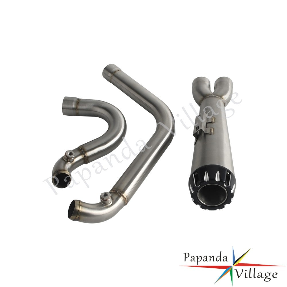 Motorcycle Full Exhaust Pipe Exhausts System Mufflers For Harley Dyna Wide Super Glide Fat Street Bob Low Rider FXDF 2006-2017