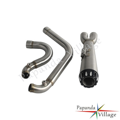 Motorcycle Full Exhaust Pipe Exhausts System Mufflers For Harley Dyna Wide Super Glide Fat Street Bob Low Rider FXDF 2006-2017