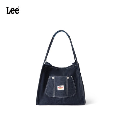 LEE Large Capacity Strong Denim Tote Bag Women High Quality White Canvas Handbag Ladies Daily Traveling Shopping Shoulder Bags
