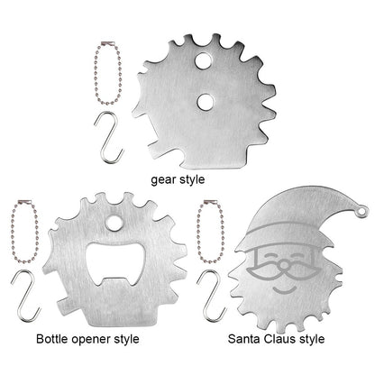 BBQ Grill Scraper Stainless Steel Grills Grate Cleaner Portable Metal Barbecue Scraper Grill Scrubber Tool Camping Accessories