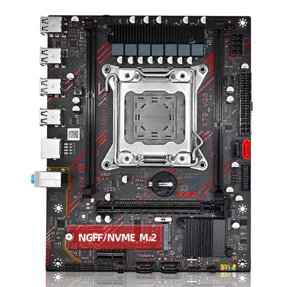 Kit Placa Mãe ZSUS X79 com Processador Intel LGA2011 Xeon E5 2630 V2 Memória RAM ECC DDR3 1*16GB Suporte Slot M.2 NVME