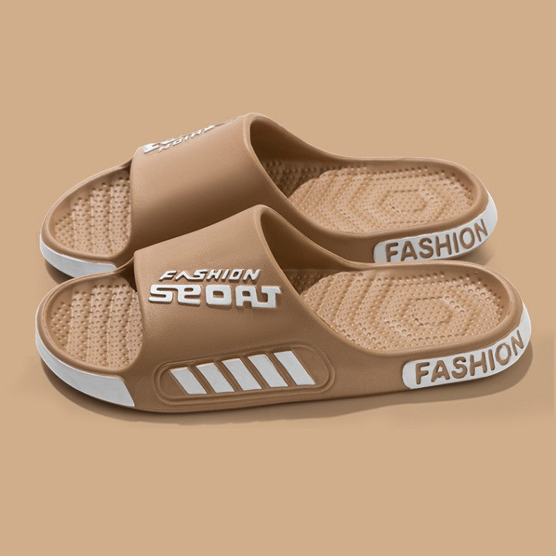 Big Size 48-49 Men Slippers Summer Flat Sole Home Slippers For Women Man Open Toe Trend Slides Couple Light Beach Shoes Sandals