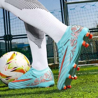 New Men Football Boots Futsal High-quality Mid-top Soccer Shoes Match Non-Slip Cleats Sneakers Indoor Hot-selling FG/TF