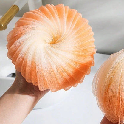 1pc Shower Mesh Foaming Sponge Balls Soft Body Scrub Exfoliating Skin Back Brush Cleaner for Bath Bubble Ball Bath Accessories
