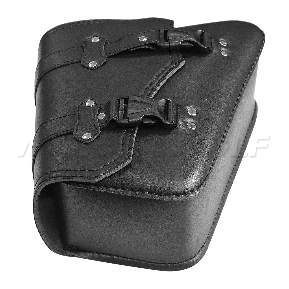 Universal Accessories Triangle Synthetic Leather Motorcycle Side Saddle Bag for Cafe Racer ATV For Harley Sportster XL 883/1200