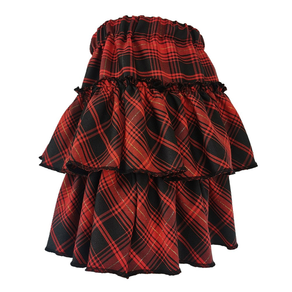 High Waist Slim Lolita Cosplay Y2k Skirt Japanese College Style Youth Girl Plaid Skirt Female Goth Skirt Pink Skirt