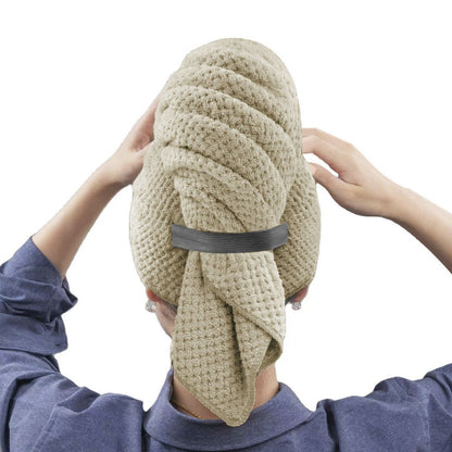 1pc Large Absorbent Hair Towel Microfiber Soft Drying Towel With Stretch For Wet Curly Hair Long Hair Anti-Frizz Drying Quick