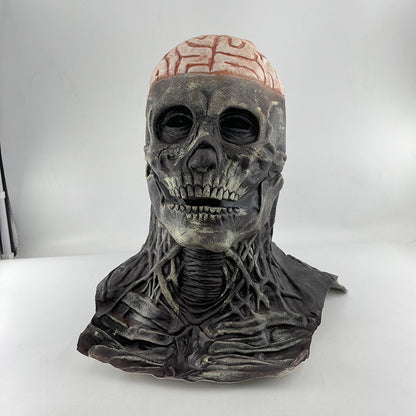 Halloween Scary Skull Mask Halloween Party Carnival Cosplay Prop Novelty Realistic Skull Latex Mask Evil Red Skull Headgear