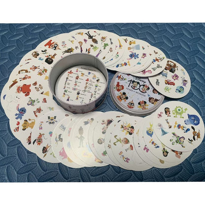 Disney Card Board Games 100 YEARS of WONDER Iron Box Toys Family Funny Holidays Camping Sports Friends Christmas Halloween Gifts