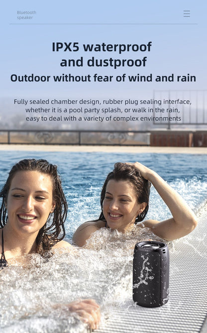 ZEALOT S32 Portable Bluetooth Speaker Mini Wireless HIFI Subwoofer Speaker with fm Radio Column Support TF, TWS, USB Flash Drive