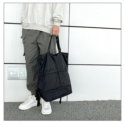Mochila Feminina e Masculina Grande Capacidade Unissex Mochilas Nylon Impermeável Bolsa Esportiva Bolsas Escolares Tendência Portátil Lazer Viagem Bolsa de Mão