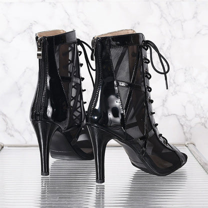 High Heels Women's Sandals New Open Toe Casual Latin Dance Shoes Girls' Ballroom Sandals Large Dance High Heels Women's Shoes 43