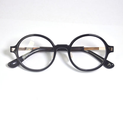 Óculos de Grau de Acetato Redondos Grandes da Moda para Mulheres Óculos Redondos de Tamanho Grande para Homens Design Alemão Flexível com Grau
