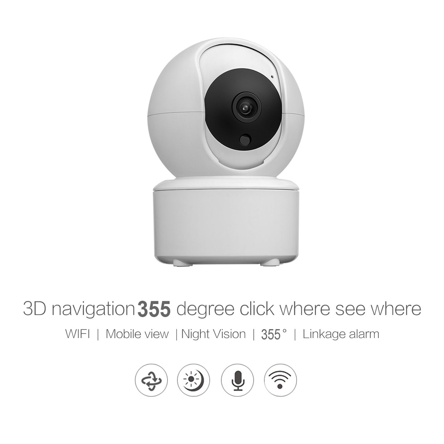 Security Protection PTZ WIFI Camera Wireless Auto Tracking Cctv IP Video Surveillance Night Vision Cloud Smart Home Cam Icsee