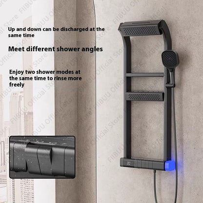 Digital Display Shower System Multi Modes Adjustable Shower Set Pressurized Spray Water Massage Showerhead Bathroom Accessories