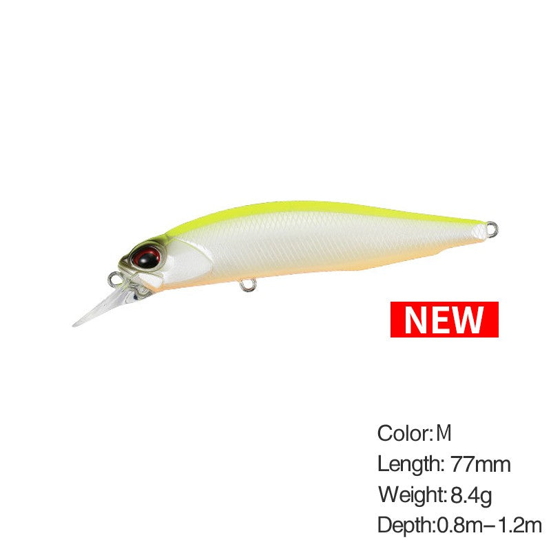 Isca de Pesca Minnow Wobbler Rozante 77SP 77mm 63mm Arremesso Longo Suspenso Isca de Nado Jerkbait Isca Artificial para Culter Alburnus