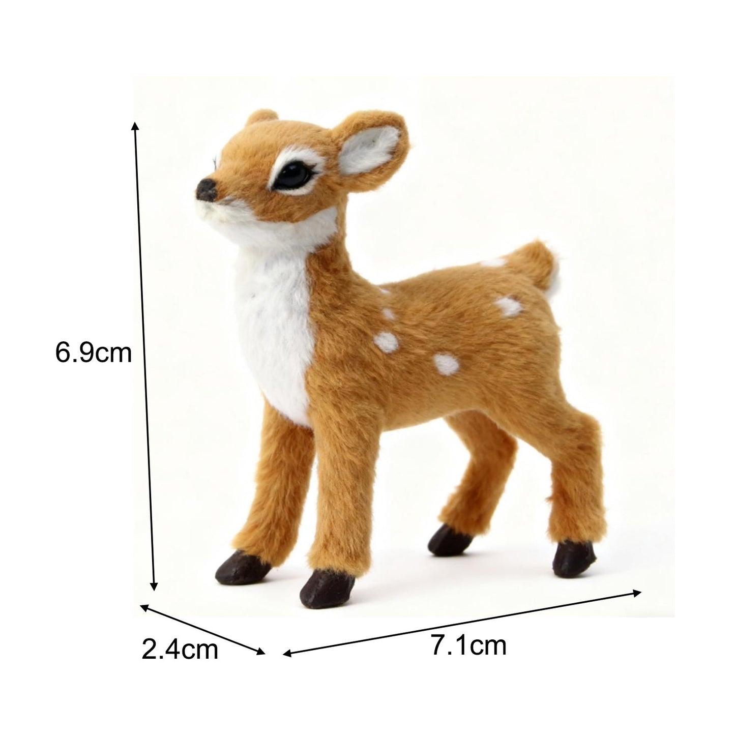 Christmas Deer Ornament 9x9x3cm New Year Cute Deer Ornament Perfect For Holiday Christmas Decorations Animal Decorative Statue