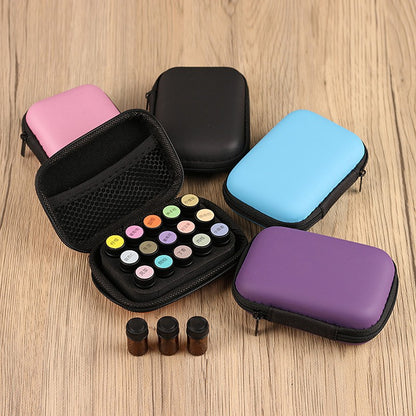15Slots 1/2/3ML Essential Oil Case For Young Living Roller Bottles Storage Bag Holder Portable Perfume Hanging Organizer