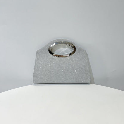 Evening Bag Ladies Pleated Party Lightweight Clutches for women solid silver black champagne handbags