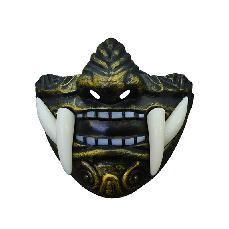 Japanese Samurai Oni Demon Mask Halloween Demon Samurai Cosplay Horror Prajna Killer Masks Party Costume Props